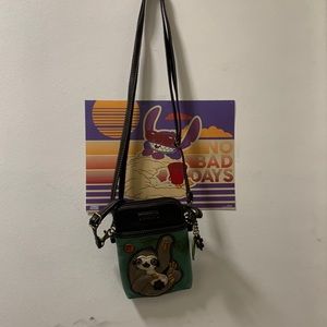 NWOT A sloth cross body bag
